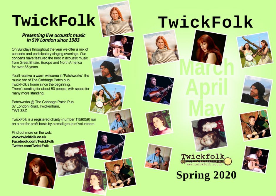 TwickFolk Flyer Spring 2020 Cover